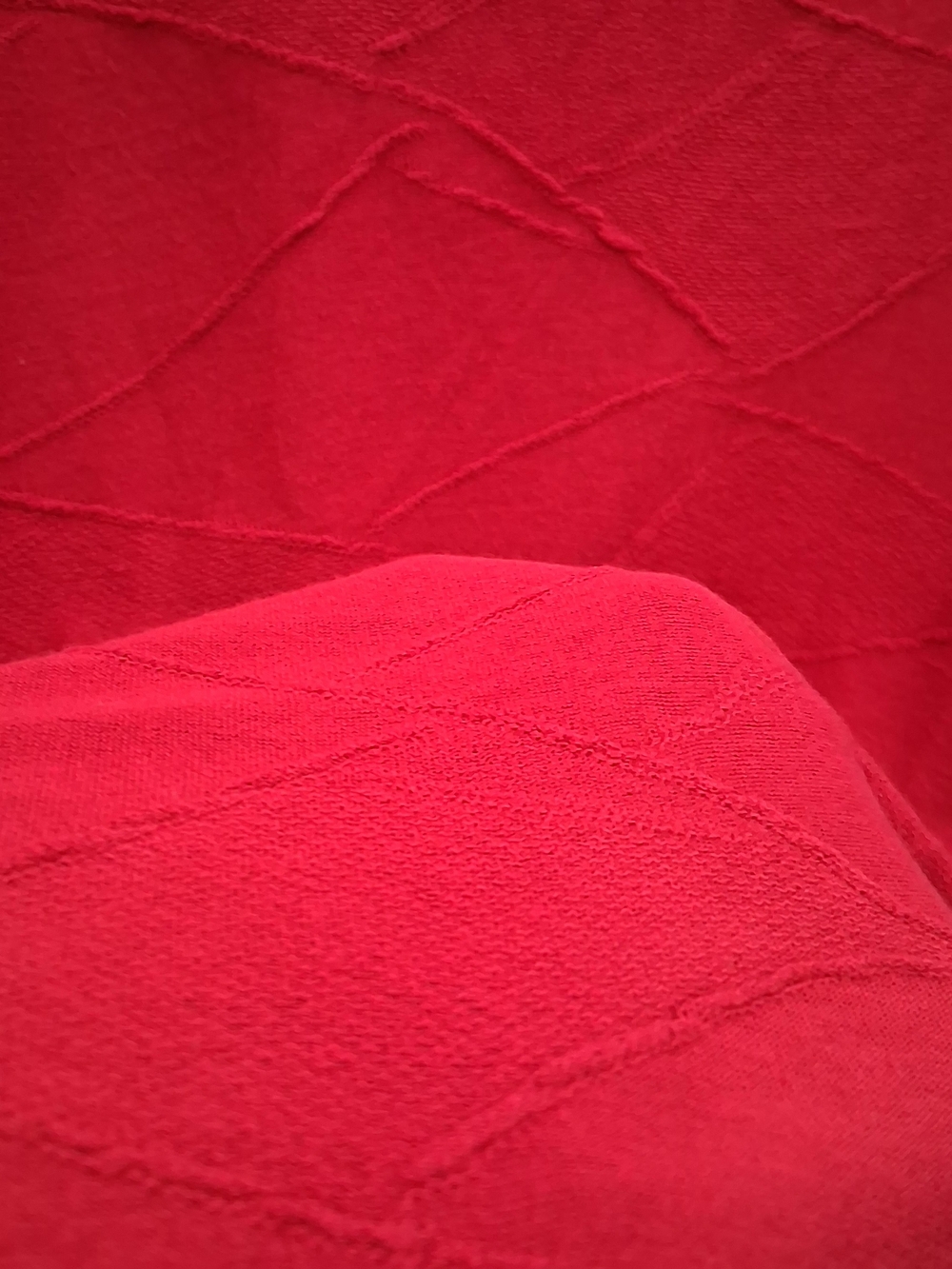 Chico's Ruby Red Sleeveless Textured Tank Top Size 3 Fit Large - Picture 4 of 5